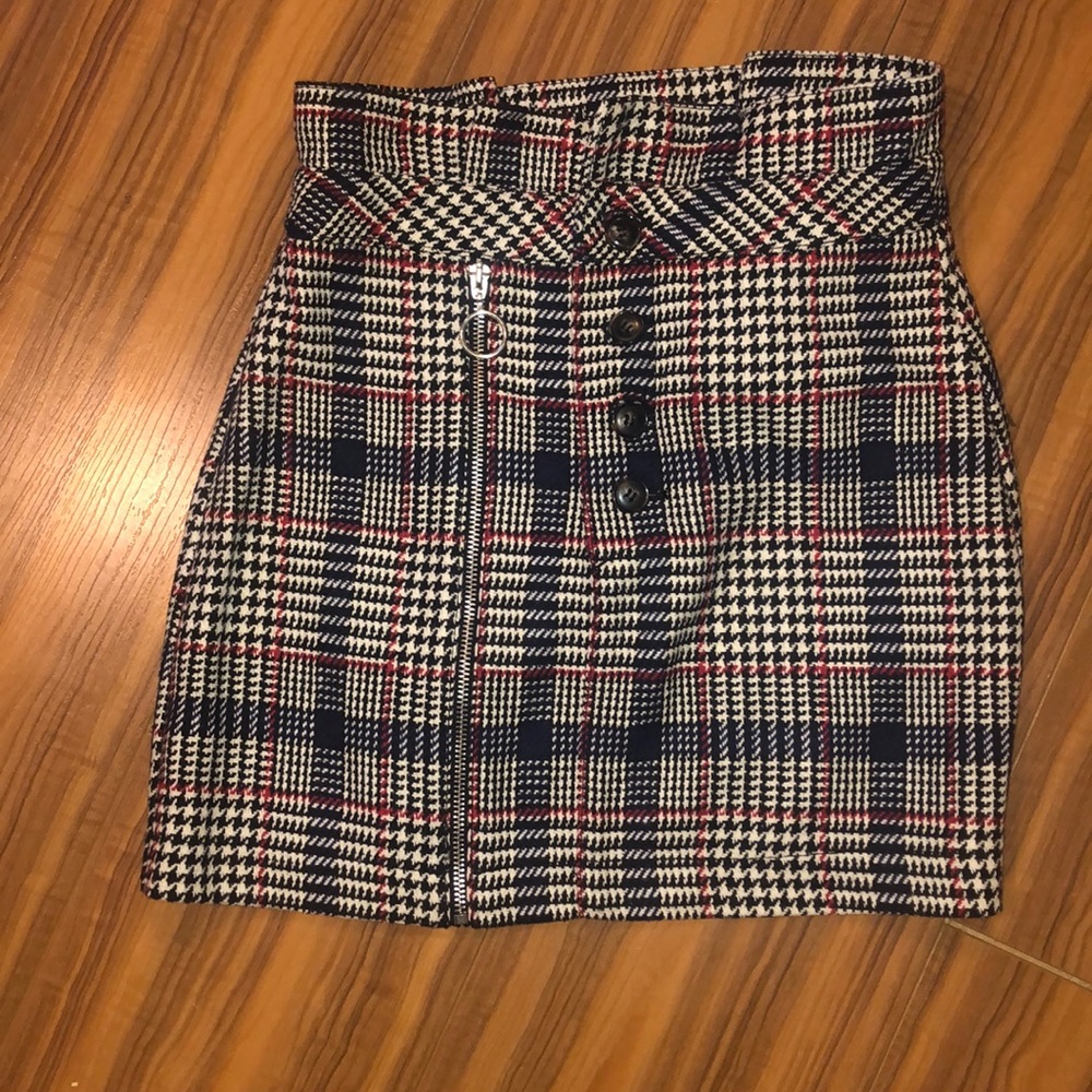 Plaid Topshop Skirt